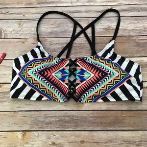VS Geo Print Bikini Top
